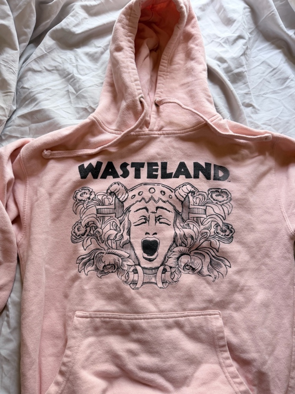 Vintage WASTELAND Pink Graphic Hoodie